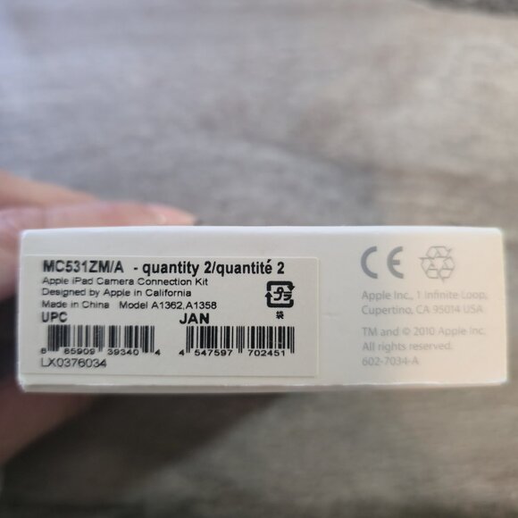 Apple iPad Camera Connection Kit MC531ZM/A – 30-Pin – 1 Set – A1362/A1358 –... - Picture 3 of 5